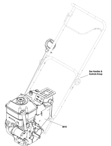 Engine Group Diagram and Parts List for 1696686-00 2016 Briggs and Stratton Snow Blower
